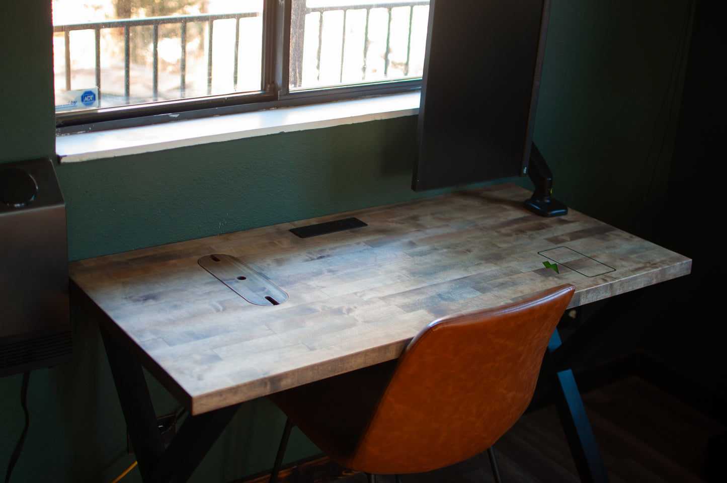 Butcher Block Laptop Desk